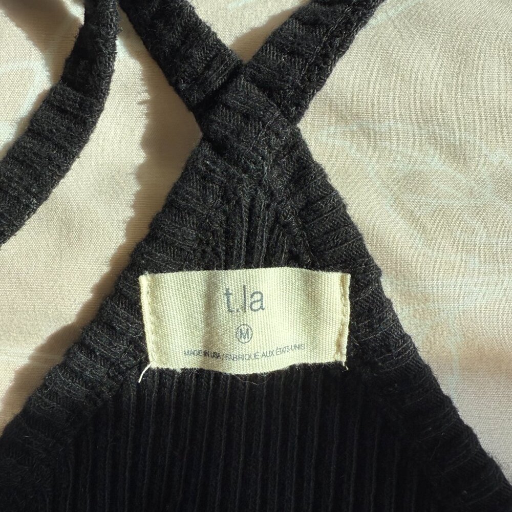 T.La Ribbed Halter Tank - Picture 2 of 3